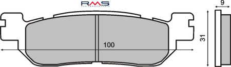 FRANA - Placute de frana RMS organic