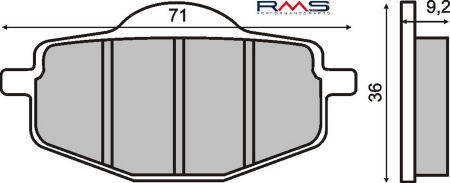 FRANA - Placute de frana RMS organic