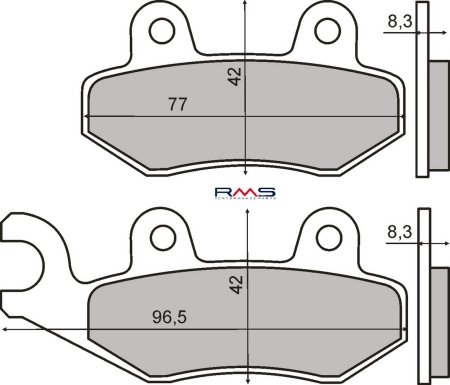 FRANA - Placute de frana RMS organic