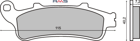 Placute frana - Placute de frana RMS organic