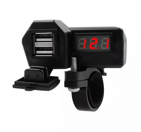 Prize usb/c - Priza usb cu voltmetru moto ATV scuter motocicleta