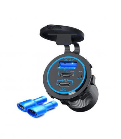 Prize usb/c - Priza USB tip-c moto atv