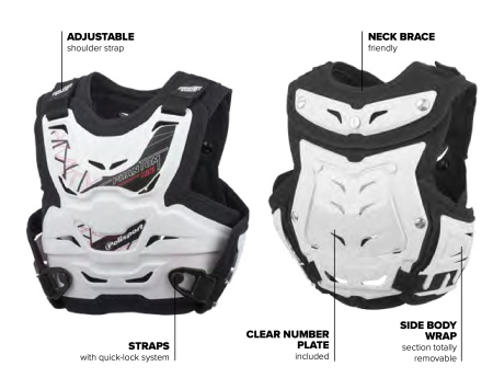 Protectie de piept POLISPORT PHANTOM MINI 8003800002 Alb [8]