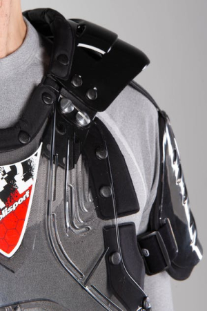 Protectie de piept POLISPORT XP2 ADULT with arm protectors clear/black [2]