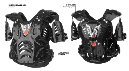 Protectie de piept POLISPORT XP2 ADULT with arm protectors clear/black [8]