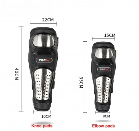 Protecții genunchi coate PRO moto ATV cross enduro genunchiere cotiere [2]