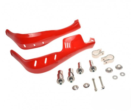 Protectii maini / Kit-uri - Protectii maini handguard ghidon moto cross enduro plastic / negru - Copie