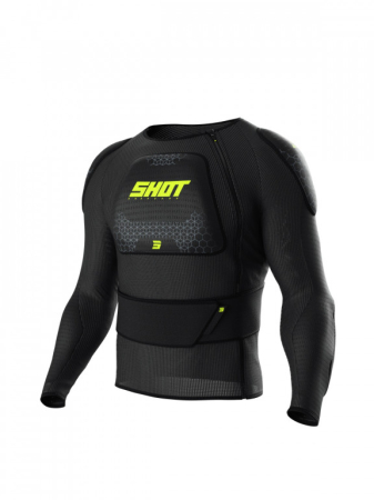 ECHIPAMENTE - Protective vest SHOT AIRLIGHT black / neon yellow M