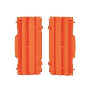 SUSPENSIE CADRU - Radiator louvers POLISPORT orange KTM