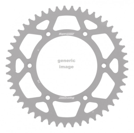 TRANSMISIE - Rear ALU sprocket SUPERSPROX argintiu 49T, 520