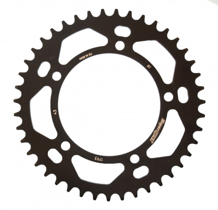 TRANSMISIE - Rear ALU sprocket SUPERSPROX Negru 43T, 520