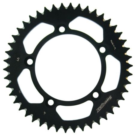 TRANSMISIE - Rear ALU sprocket SUPERSPROX Negru 46T, 420