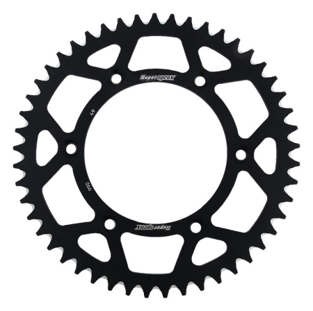 TRANSMISIE - Rear ALU sprocket SUPERSPROX Negru 49T, 520