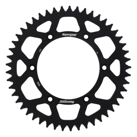 TRANSMISIE - Rear ALU sprocket SUPERSPROX Negru 49T, 520