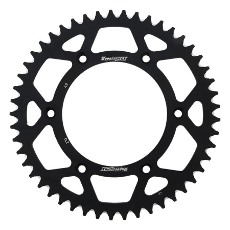 TRANSMISIE - Rear ALU sprocket SUPERSPROX Negru 49T, 520