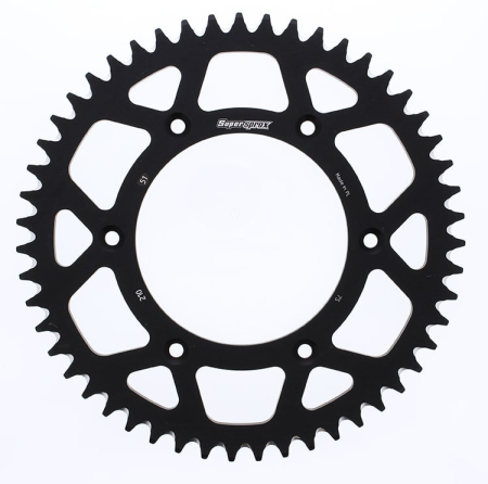 TRANSMISIE - Rear ALU sprocket SUPERSPROX Negru 51T, 520
