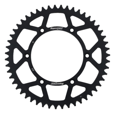 TRANSMISIE - Rear ALU sprocket SUPERSPROX Negru 51T, 520