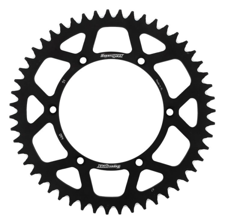 TRANSMISIE - Rear ALU sprocket SUPERSPROX Negru 51T, 520