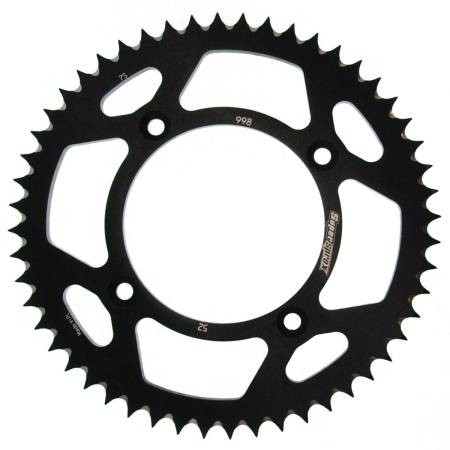 TRANSMISIE - Rear ALU sprocket SUPERSPROX Negru 52T, 428