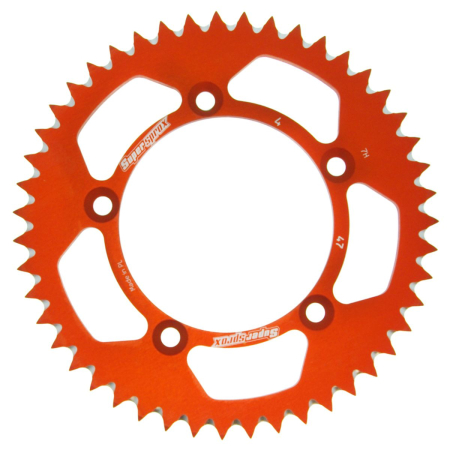 TRANSMISIE - Rear ALU sprocket SUPERSPROX portocaliu 47T, 420