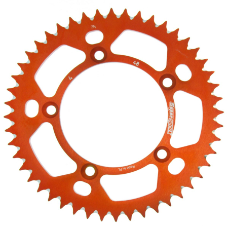 TRANSMISIE - Rear ALU sprocket SUPERSPROX portocaliu 48T, 420