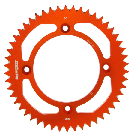 TRANSMISIE - Rear ALU sprocket SUPERSPROX portocaliu 50T, 428