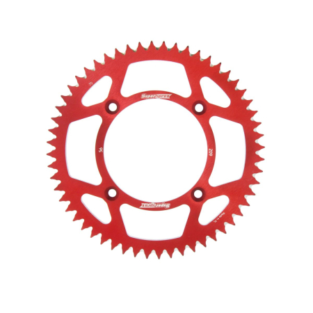 TRANSMISIE - Rear ALU sprocket SUPERSPROX Rosu 56T, 420