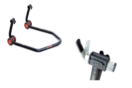 ATELIER & SERVICE - Rear low stand LV8 DIAVOL E620DL+E620/08C with V fork cursors kit