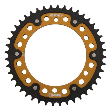 TRANSMISIE - Rear sprocket SUPERSPROX STEALTH auriu 44T, 530