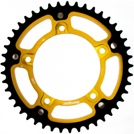 Pinioane - Rear sprocket SUPERSPROX STEALTH auriu 45T, 525