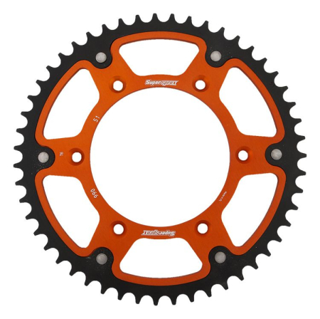 TRANSMISIE - Rear sprocket SUPERSPROX STEALTH portocaliu 51T, 520