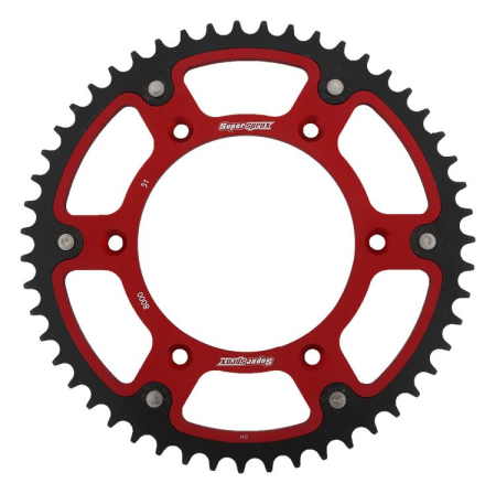 TRANSMISIE - Rear sprocket SUPERSPROX STEALTH Rosu 51T, 520