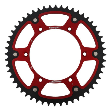 TRANSMISIE - Rear sprocket SUPERSPROX STEALTH Rosu 52T, 520