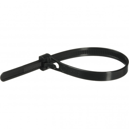 Accesorii - Reusable zip tie POLISPORT 12 piese Negru