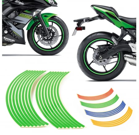 Design - Rim strip jante  banda reflectorizanta moto