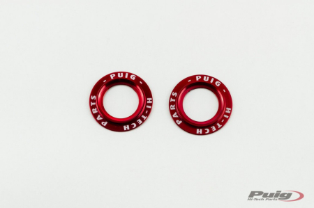 SUSPENSIE CADRU - Rings for axle sliders PUIG PHB19 aluminium Rosu