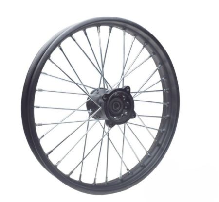 Roti complete - Roata completa fata 1,60x17" moto cross culoare negru