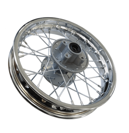 Roata completa spate, janta 1.85x14" moto cross crom ax 12mm [1]