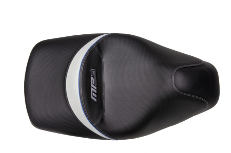 Scaun confort SHAD negru/alb, cusaturi gri/albastru [2]