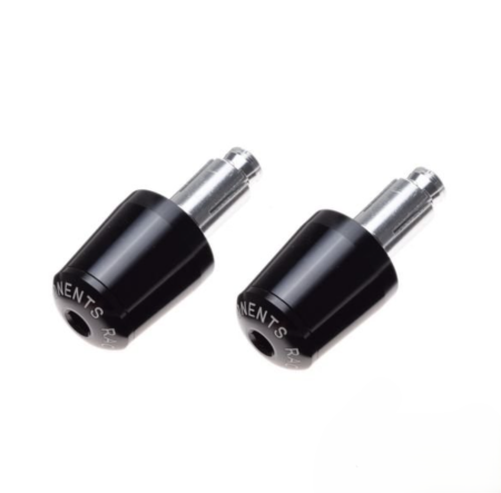 Capete ghidon - Set 2 capeti ghidon moto conici, culoare negru, din aluminiu