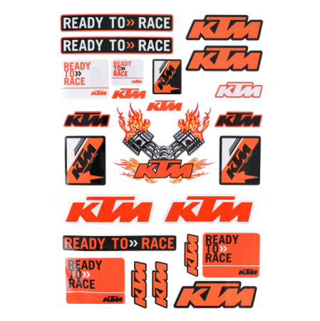 Abtibilde / Stickere - Set autocolant KTM pe folie, stikere moto  cross enduro