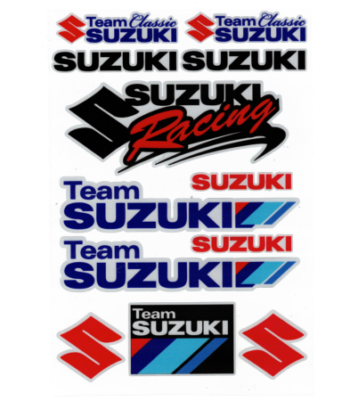 Abtibilde - Set autocolant Suzuki pe folie, stikere moto - Copie