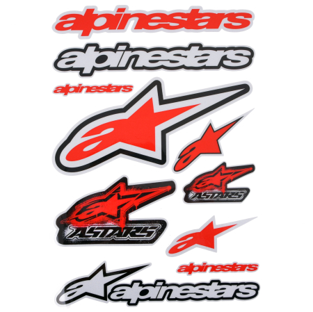 Abtibilde / Stickere - Set autocolant alpinestars pe folie, stikere moto 030 - Copie