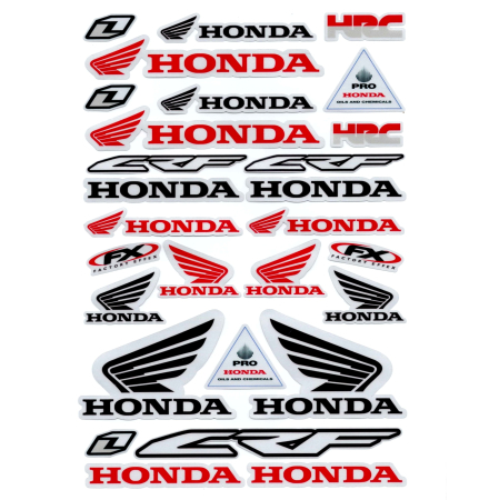 Abtibilde - Set autocolant Honda pe folie, stikere moto