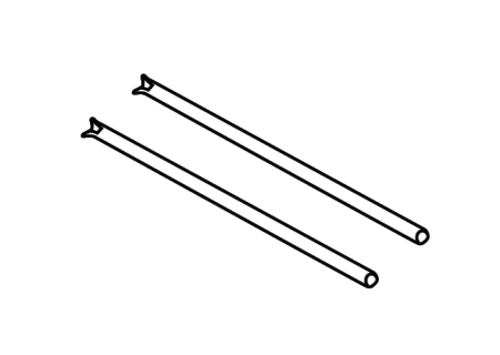Accesorii cutii Shad - Set axis SHAD for SH39, SH40, SH45 and SH46 (D3X60 ZN)