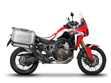 Set complet cutii aluminiu laterale, 36L / 47L SHAD TERRA NEGRU, include kit montare SHAD HONDA CRF 1000 Africa Twin [12]
