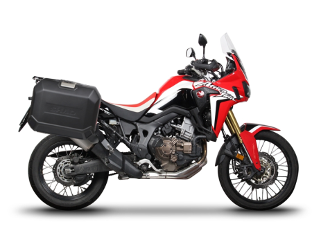 Kituri complete TERRA Shad - Set complet cutii aluminiu laterale, 36L / 47L SHAD TERRA NEGRU, include kit montare SHAD HONDA CRF 1000 Africa Twin