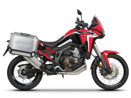 Set complet cutii aluminiu laterale, 36L / 47L SHAD TERRA NEGRU, include kit montare SHAD HONDA CRF 1100 Africa Twin [12]