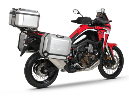 Set complet cutii aluminiu laterale, 36L / 47L SHAD TERRA NEGRU, include kit montare SHAD HONDA CRF 1100 Africa Twin [14]