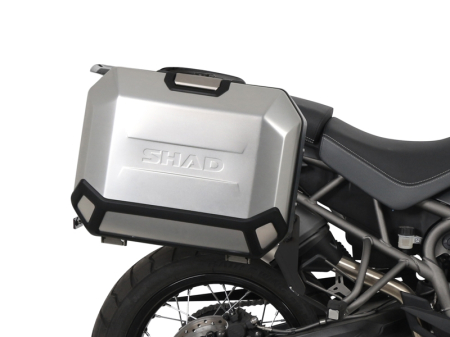 Set complet cutii aluminiu laterale, 36L / 47L SHAD TERRA NEGRU, include kit montare SHAD TRIUMPH Tiger 800 [13]